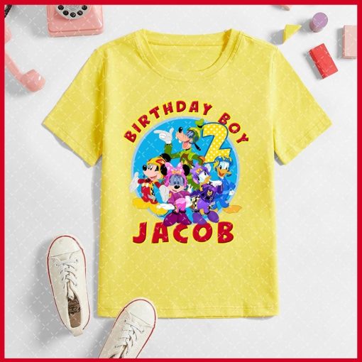 Personalized Mickey Mouse Birthday Shirt for the Family