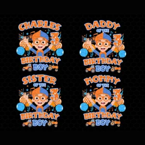 Blippi's Family Congratulations Charles 3rd of the Birthday Boy Digital Files