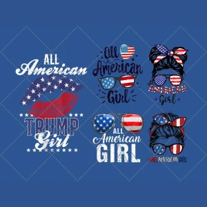 All American Girl PNG Bundle