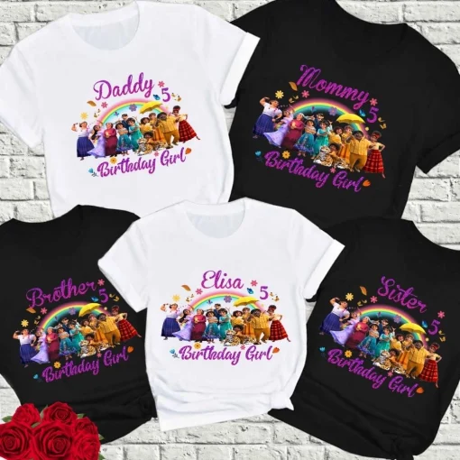 Personalized Encanto Birthday Shirt Custom Name and Age Design