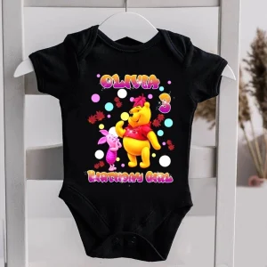 Personalized Winnie the Pooh Family Shirt for Birthday Celebration and Baby Shower