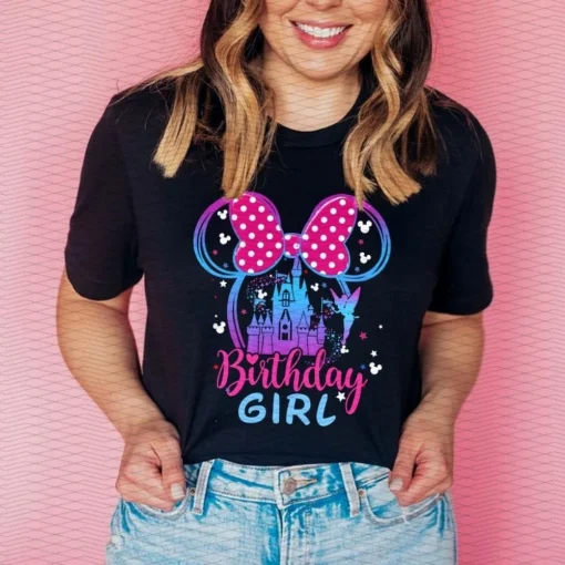 Personalized Disney Birthday Girl Shirt Disneyland