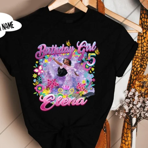 Personalized Encanto Isabella Birthday Shirt For 5th Birthday Girls