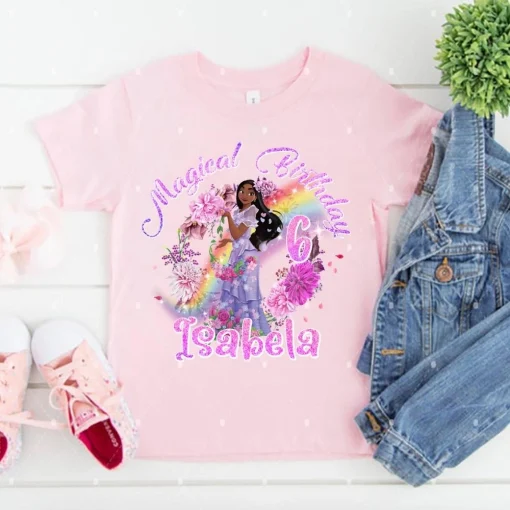 Personalized Isabella Birthday Family Shirt For Baby Girls