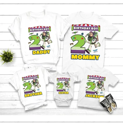 Buzz Lightyear Toy Story Birthday Shirt To Infinity And Beyond Tee
