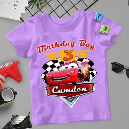 Disney Cars Iron On Transfer Birthday Shirt