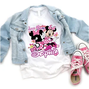 Minnie Mouse Personalized 3rd Birthday T-Shirt For Girls