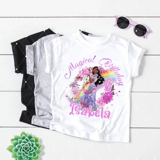 Personalized Isabella Birthday Family Shirt For Baby Girls