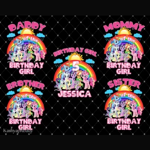 My Little Pony: Jessica's 5th Birthday Party Invitations & Favors Digital File