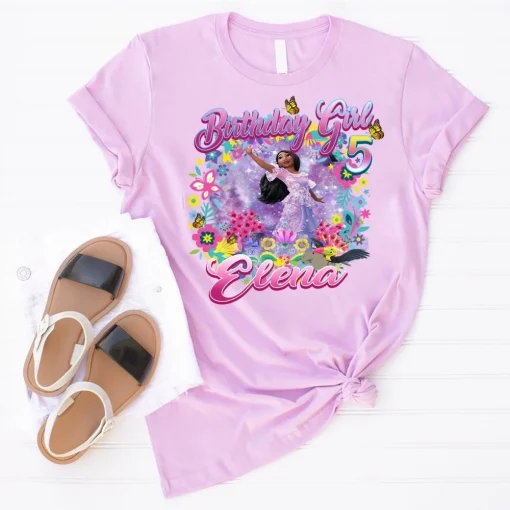 Personalized Encanto Isabella Birthday Shirt For 5th Birthday Girls