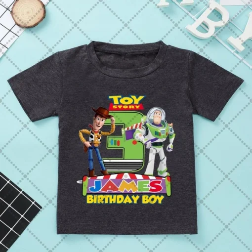 Personalize Buzz Lightyear Toy Story Birthday Party Shirt To Infinity And Beyond Tee