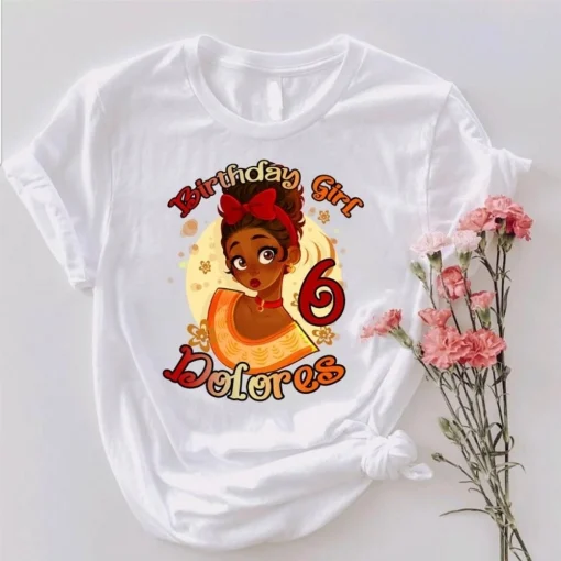 Personalized Encanto Dolores Birthday Girl Shirt For 6th Birthday Girl