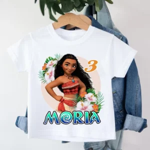 Personalized Baby Moana Birthday Family Shirts