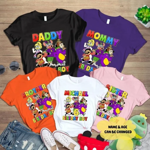 Personalized Chuck E Cheese Birthday Boy Shirt