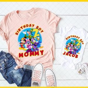 Personalized Mickey Mouse Birthday Shirt for the Family