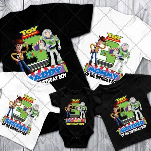 Personalize Buzz Lightyear Toy Story Birthday Party Shirt To Infinity And Beyond Tee