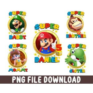 Super Mario's Digital File: Family Celebration for Daniel's 5th Birthday Boy