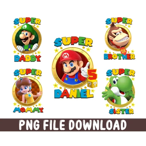 Super Mario's Digital File: Family Celebration for Daniel's 5th Birthday Boy