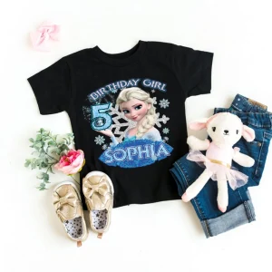 Personalized Elsa Birthday Shirt Frozen Family Party Shirts