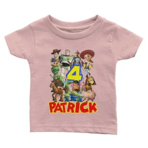 Personalized Toy Story Birthday Shirt Reach Four the Sky Shirt