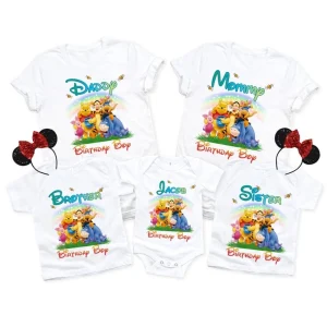 Personalized Winnie the Pooh Boy Birthday Shirt Pooh Bear Edition for Kids