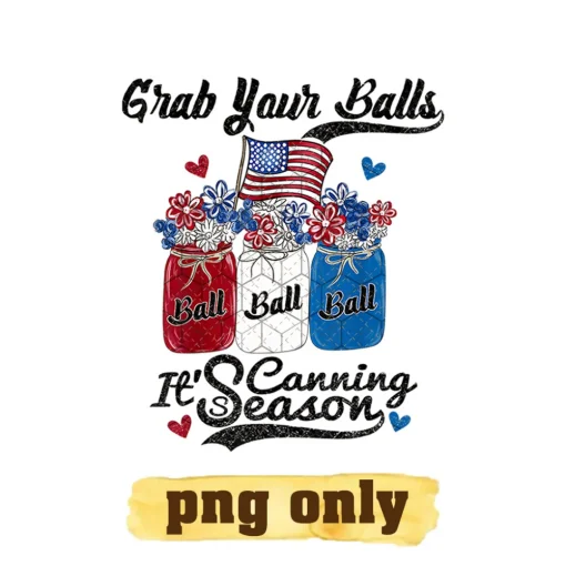 Canning 4th of July Flag America Balls Flower Jar png, Flowers Jars png, Patriotic Jars png, Patriotic Flowers Usa png, Png File