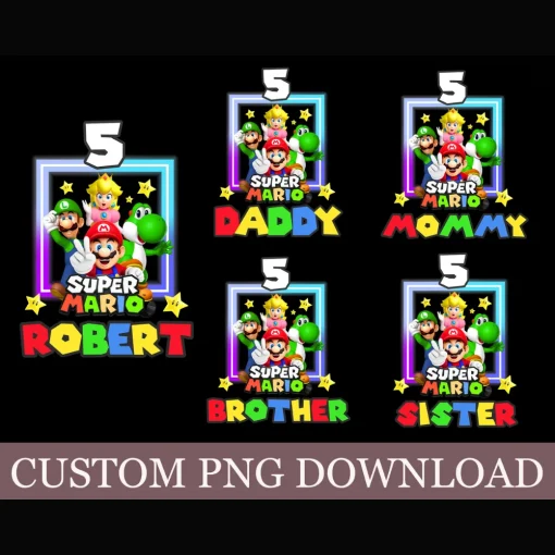 Super Mario's Digital File: Celebrating Robert's 5th Birthday with Family Fun