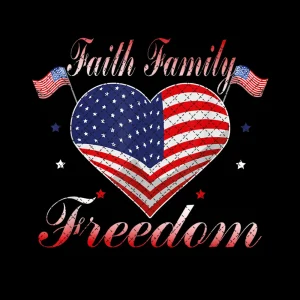 4th of July Celebratory Bundle: Faith, Family, Freedom Png Collection