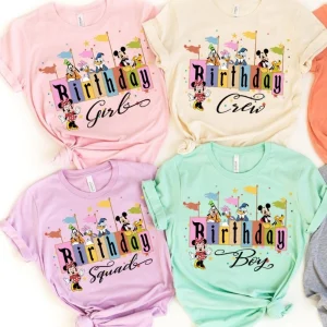 Personalized Disney Birthday Shirt Mickey And Friends Squad