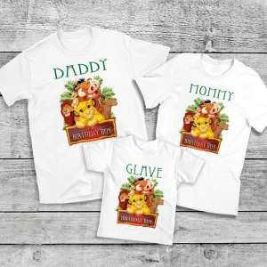 Personalized Family Shirts and Birthday Shirt Lion King Party
