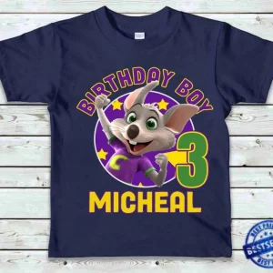 Chuck E Cheese 3rd Birthday Boy T-shirt