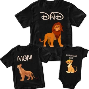 Personalized Lion King Birthday Shirt Simba Party Edition for Boys