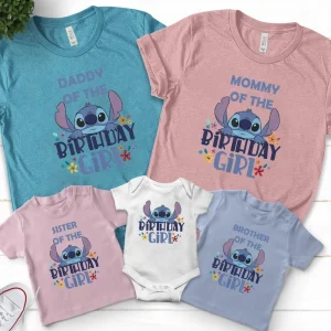 Personalized Stitch Birthday Family Shirt Lilo and Stitch Disney Edition