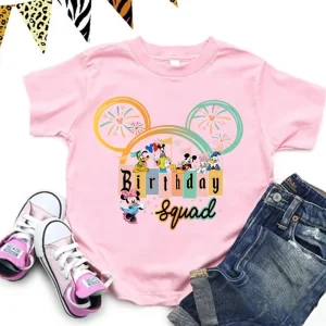 Personalized Disney Birthday Shirt Mickey And Friends Gift For Girl
