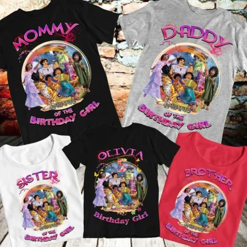 Wide range of Encanto Birthday Shirt design and color are waiting for you at Giftcustom