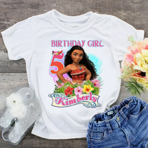 Personalized Moana Birthday Shirt Family Choice For Girl Birthday