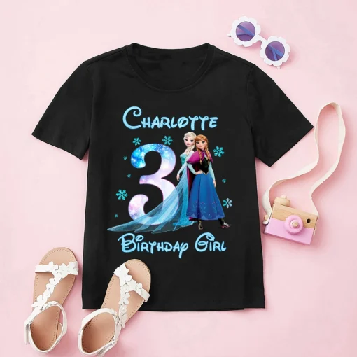 Custom Frozen Birthday Shirt Elsa and Frozen Family Party