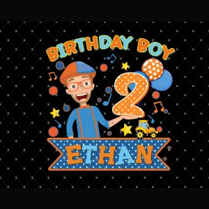 Blippi's Happy Birthday to Ethan! (2nd Birthday) Digital File