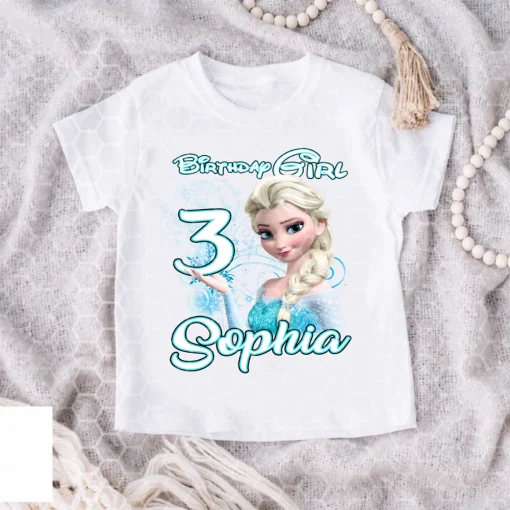 Personalized Frozen Birthday Shirt Frozen Family Party Gift For Her