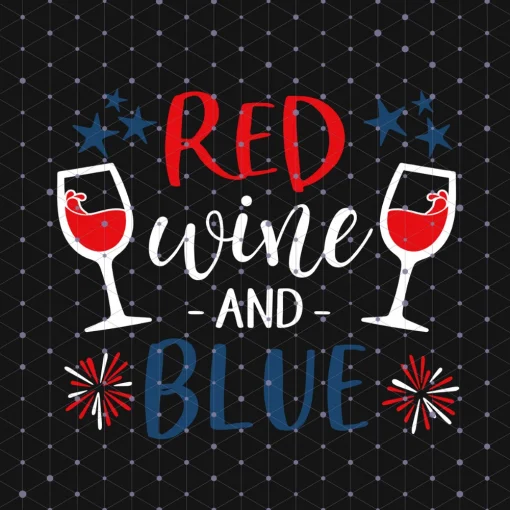 Vibrant 4th of July Extravaganza: Red Wine and Blue PNG Collection