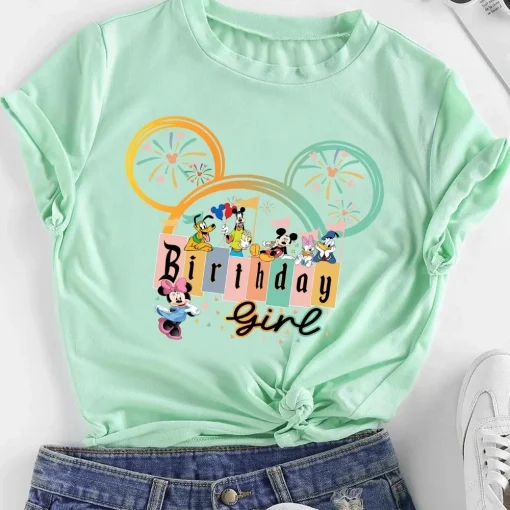 Personalized Disney Birthday Shirt Mickey And Friends Gift For Girl