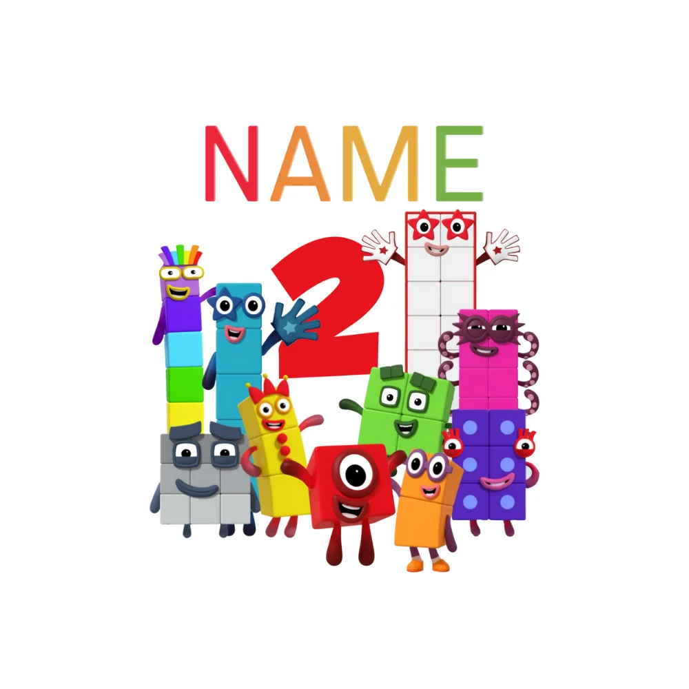 Numberblocks: [name]'s 2nd Birthday Party in Numberland! - Giftcustom