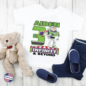 Custom Buzz Lightyear Toy Story Birthday Shirt Infinity and Beyond