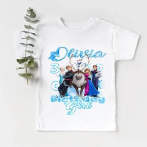 Personalized Frozen Birthday Shirt Matching Family Frozen Party Outfit