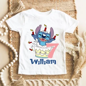 Disney Lilo Stitch 7th Birthday Girl And Boy T-Shirt