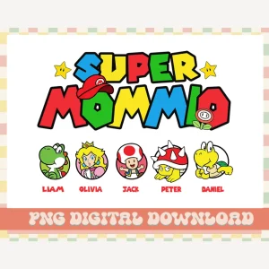 Super Mario Mommio's Mother's Day Digital File Extravaganza: A Celebration of Love and Gaming Joy