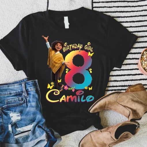 Personalized Camilo Encanto Birthday Shirt For 8th Birthday Party