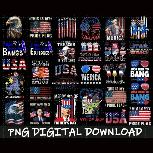 America's Independence Day PNG Bundle