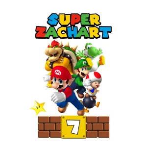 Super Mario's 7th Birthday Celebration: Zachart's Digital File Extravaganza