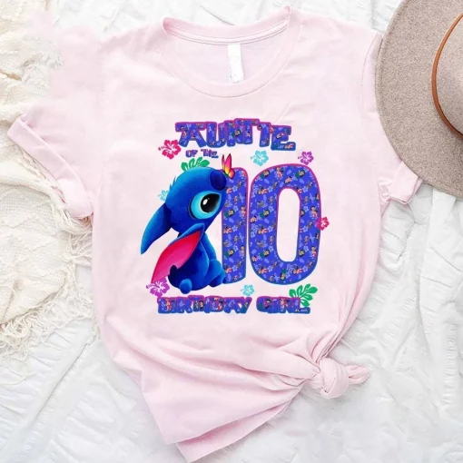 Personalized Lilo And Stitch 10th Birthday Shirt